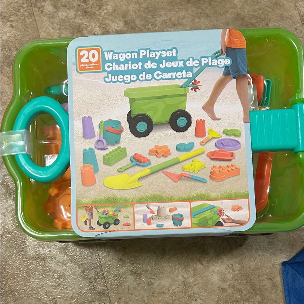 Green Wagon Playset for Kids